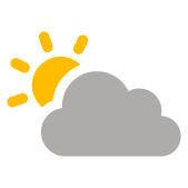 Nuvoloso con locali aperture